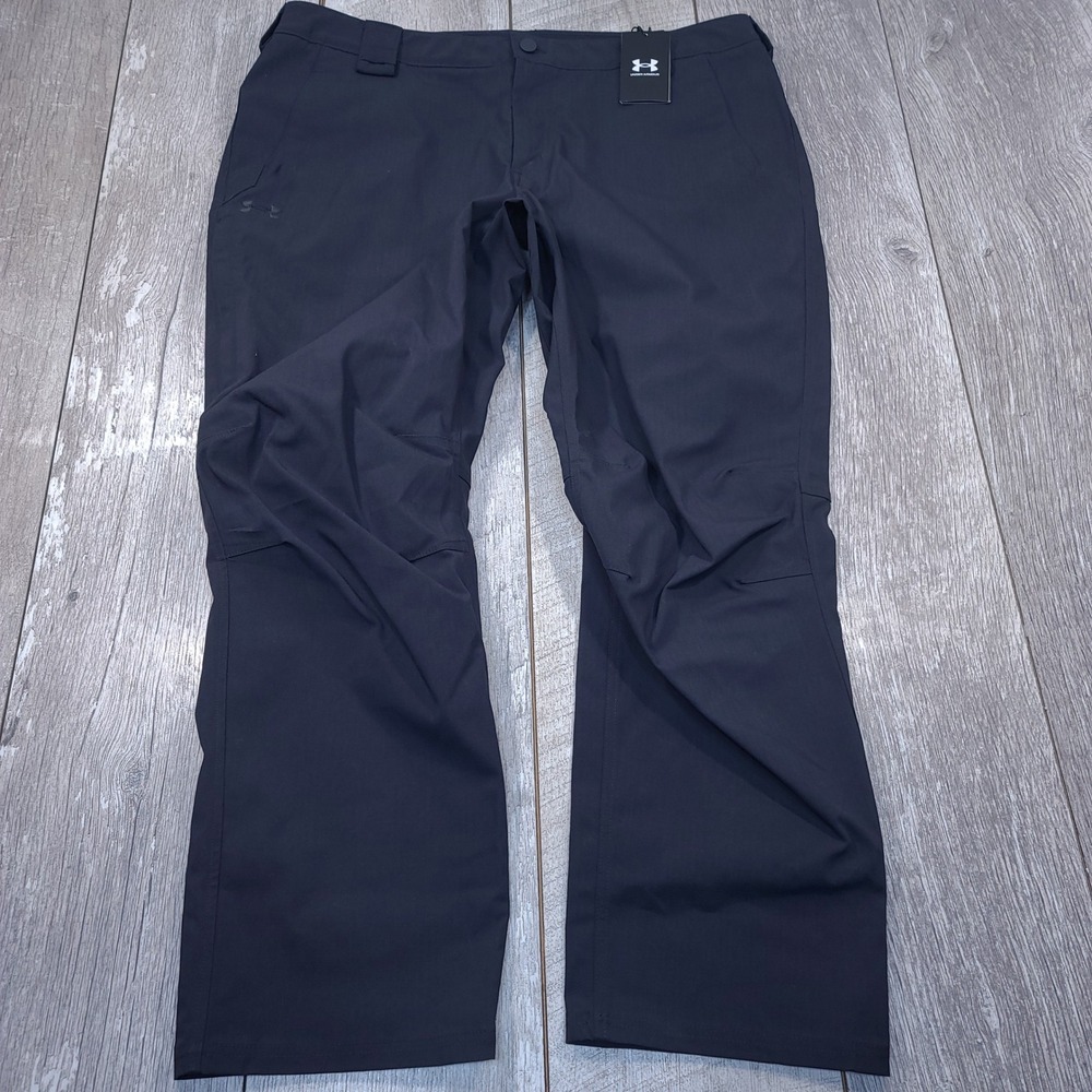 Under Armour Enduro Elite Pants Mens 40x30 Navy Blue Flat Front Tactical Loose